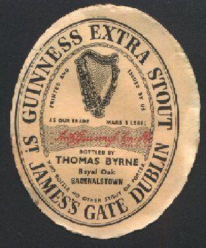 Old Guinness Logo - Guinness Labels