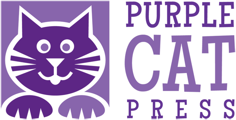 Purple Cat Logo - Purple Cat Press. Entertain. Educate. Empower
