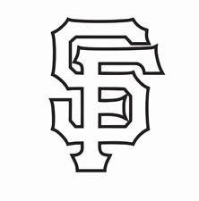 SF Giants Black Logo - San Francisco Giants Black MLB Decals