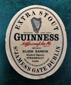 Old Guinness Logo - Old Guinness Label Eileen Rankin Stradbally Laois