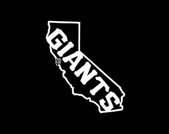 SF Giants Black Logo - Sf giants decal | Etsy