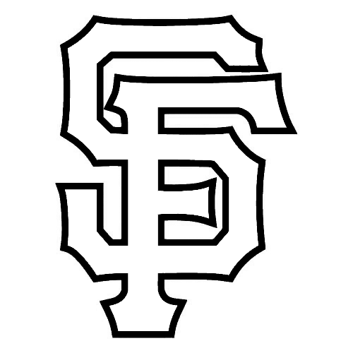 san francisco giants logo black and white