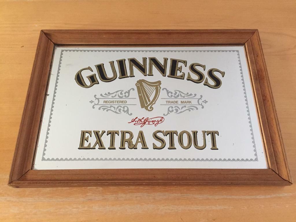 Old Guinness Logo - Vintage Guinness Advertising Mirror Collectible. in Nottingham