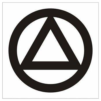 AA Triangle in Circle Logo - AA Circle & Triangle Vinyl Decal, Sticker, Window Graphics