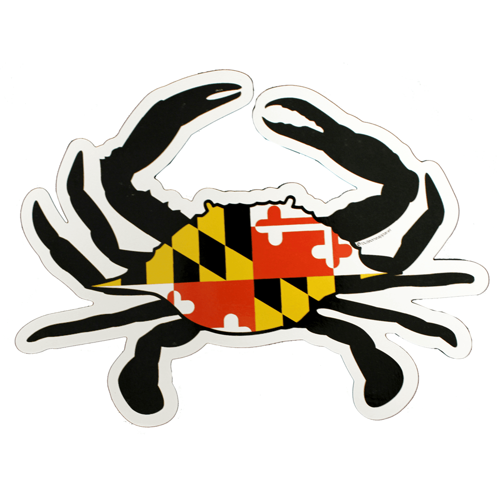 Maryland Crab Logo - Maryland Crab Flag Magnet – Route One Apparel