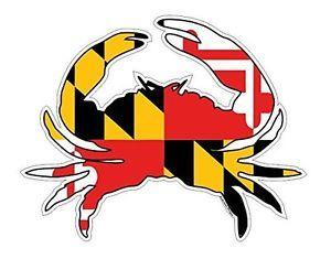 Maryland Crab Logo - Maryland Crab Decal Sticker Multiple Sizes! Made in USA!!!!!