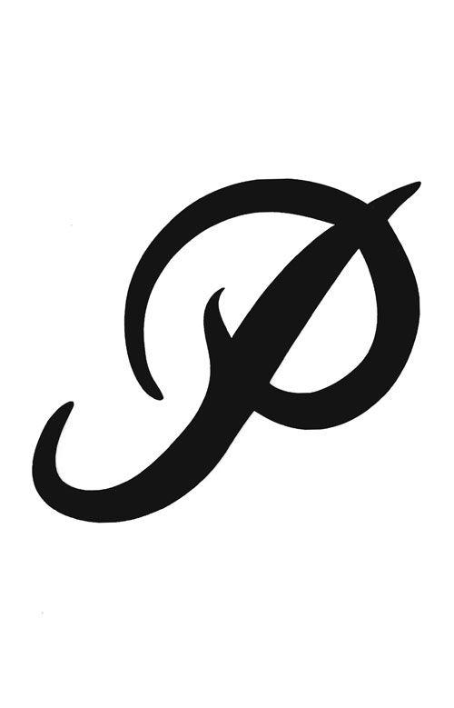 Large P Logo - Primitive, Large P Sticker