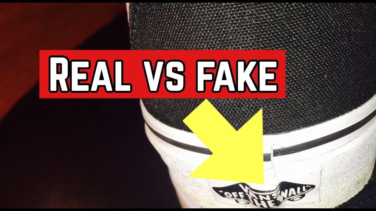 Fake Vans Logo - HOW TO SPOT FAKE VANS SHOES | BEFORE YOU BUY VANS SHOES - YouTube
