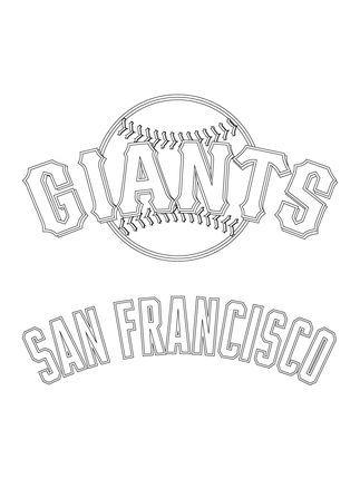 SF Giants Black Logo - sf giants logo Colouring Pages | SF Giants | San Francisco Giants ...