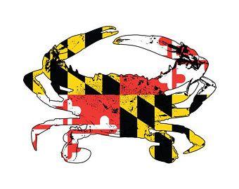 Maryland Crab Logo - Maryland crab | Etsy