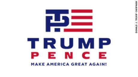 Large P Logo - Trump-Pence unveils modified logo - CNNPolitics