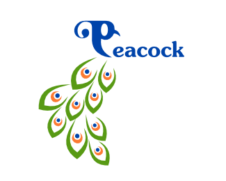 Large P Logo - peacock Logo design peacock logo can be basically used in a
