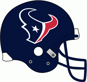 Steer Sports Logo - Houston Texans Helmet Logo (2002) blue helmet with a red