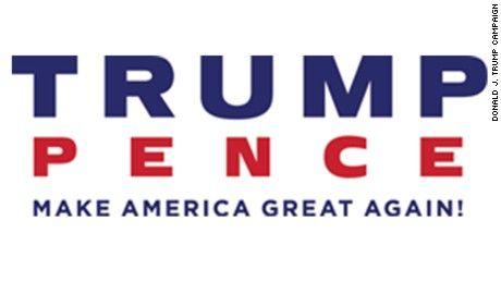 Large P Logo - Trump Pence Unveils Modified Logo