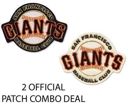 SF Giants Black Logo - San Francisco Giants Combo Black Logo and Cream Logo Jersey Patches