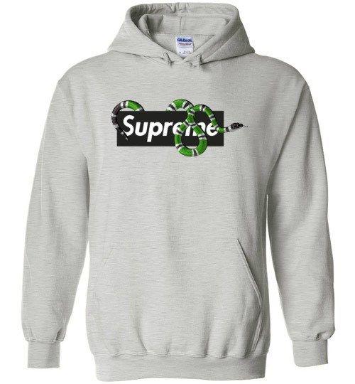 Supreme Gucci Snake Logo - SUPREME X GUCCI SNAKE EDITION 2018 Unisex hoodie - QCtee.com - Buy ...