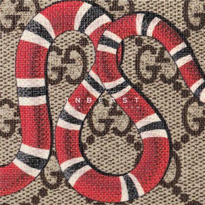Supreme Gucci Snake Logo - Bestiary Snake Print GG Supreme Zip Around Wallet 4