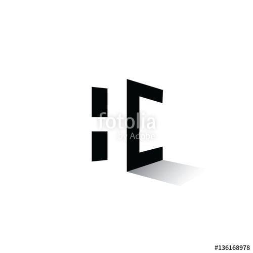 White Lowercase B Logo - Monogram of initial letters b and c in negative space lowercase logo