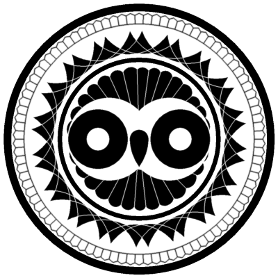 Owl in Circle Logo - Index of /cropcircles/images_BW