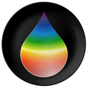 Rainbow Teardrop Logo - Rainbow Teardrop Plates