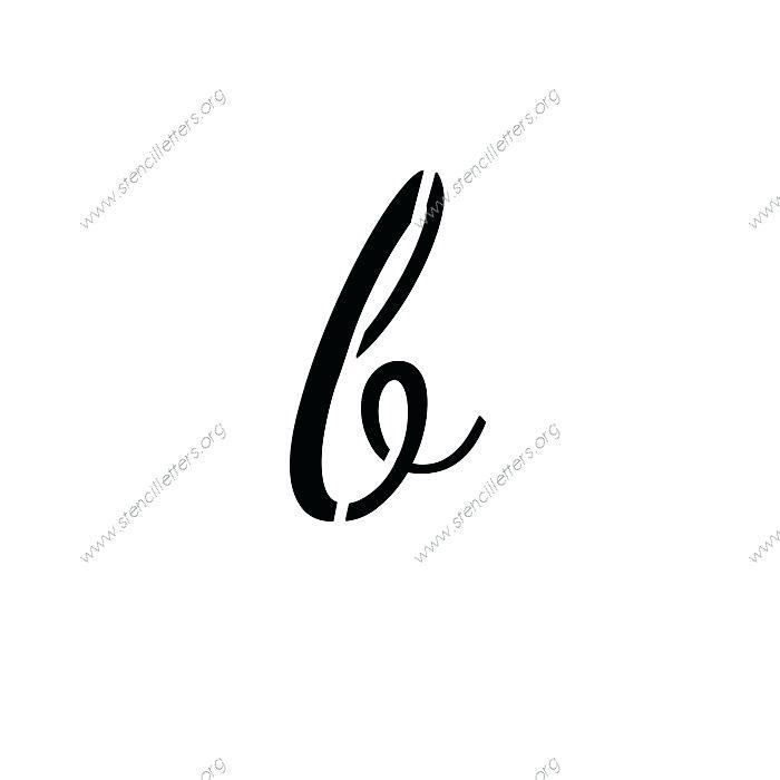 White Lowercase B Logo - how do you do a lowercase b in cursive