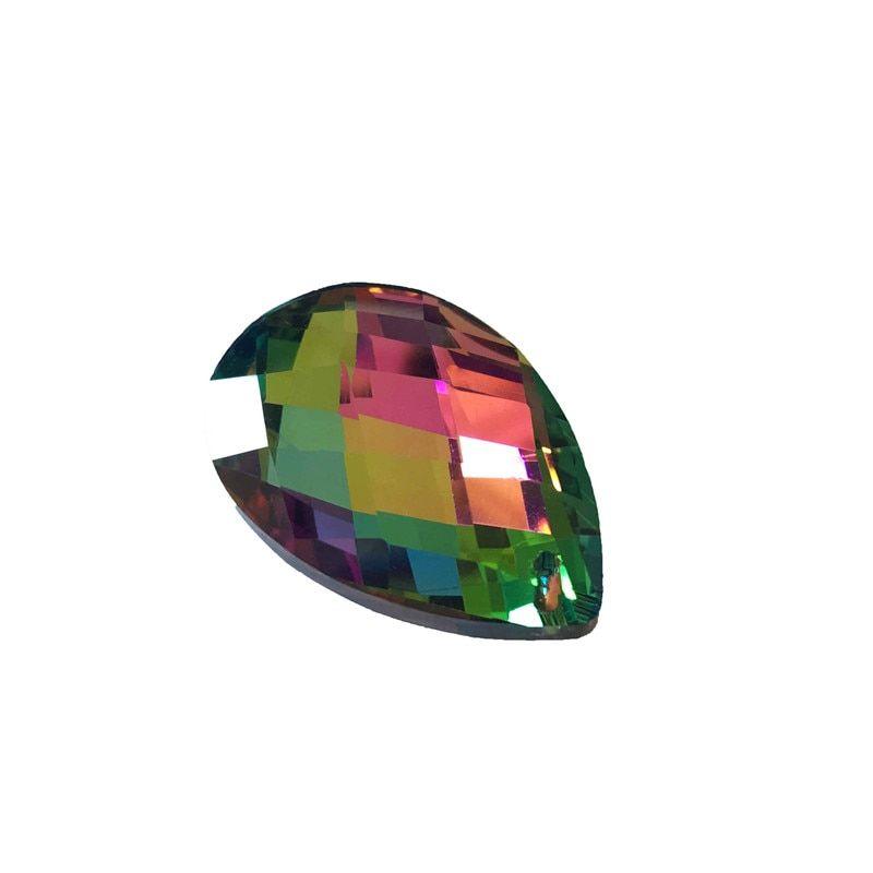 Rainbow Teardrop Logo - Rainbow Teardrop Shape 38mm Crystal Lamp Pendant Top Stone Glass