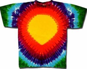 Rainbow Teardrop Logo - Tie Dye T-shirt - Rainbow Teardrop Adult Tee - Tie Dye T-shirts