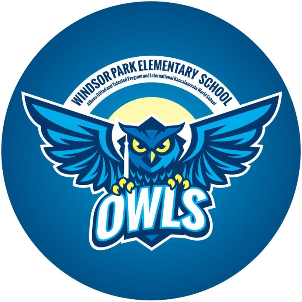 Owl in Circle Logo - Windsor Park Elementary logo gets an update