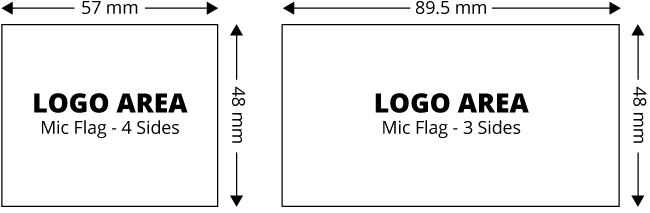 Black and White Rectangle Logo - Mic Flags | Rycote