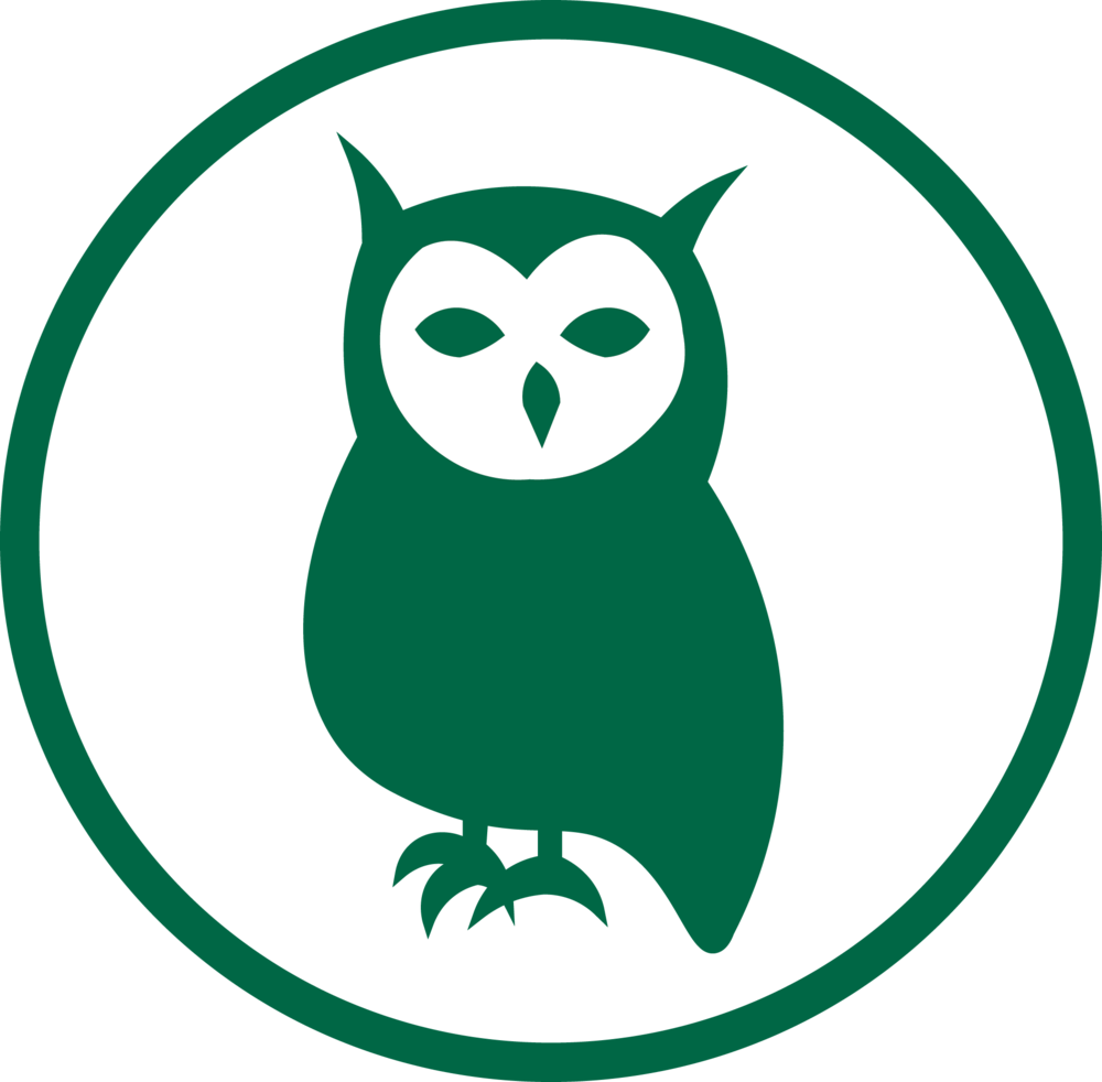 Owl in Circle Logo - Dunes Learning Center