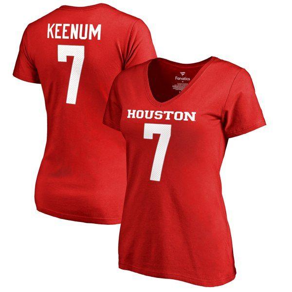 Red H College Logo - Women's Fanatics Branded Case Keenum Red Houston Cougars College ...