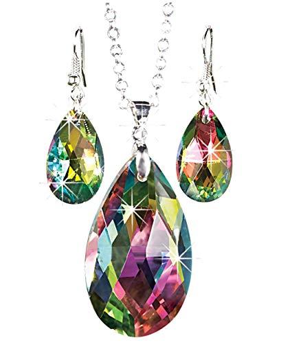 Rainbow Teardrop Logo - Amazon.com: The Paragon Rainbow Teardrop Jewelry Set - Faceted ...