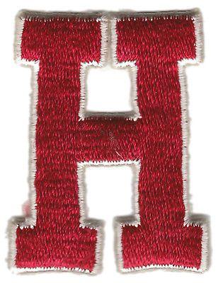 Red H College Logo - HARVARD UNIVERSITY CRIMSON NCAA COLLEGE 2.25″ LETTER H TEAM LOGO ...