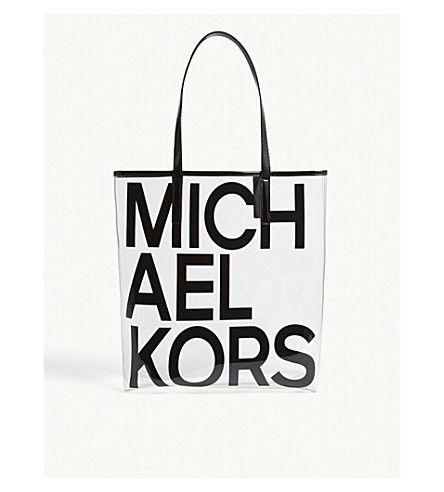 Michael Kors Logo - MICHAEL MICHAEL KORS large transparent tote