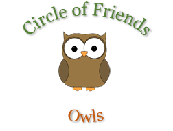 Owl in Circle Logo - Owls – Circle of Friends Preschool, Framingham, MA