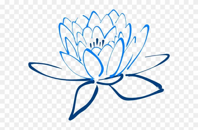 Blue Lotus Flower Logo - Blue Lotus Flower Vector Transparent PNG Clipart Image Download