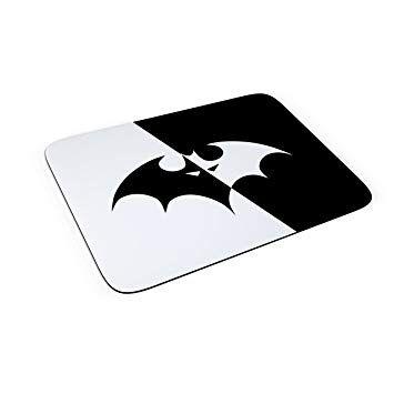 Black'n Logo - Batman Logo Dark Knight Black N White Office Home Mouse