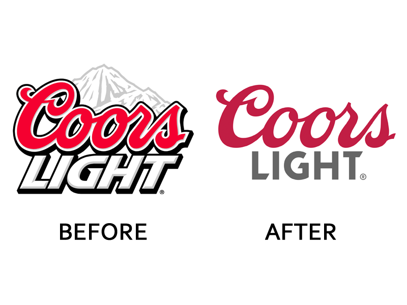 Cors Light Logo - Coors Light Logo Before and After | 21-13 Impact Graphics