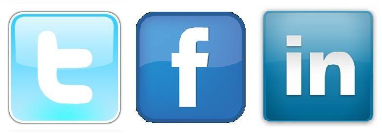 Facebook Twitter LinkedIn Logo - Free Facebook Twitter Linkedin Icon 5477 | Download Facebook Twitter ...