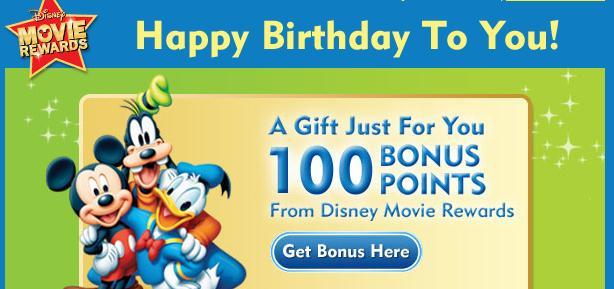 Disney Movie Rewards Logo - Disney Movie Rewards: Now get 100 bonus points on your birthday!