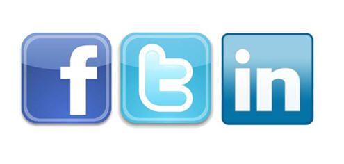 Facebook Twitter LinkedIn Logo - Social Media book twitter linkedin icons. Haller
