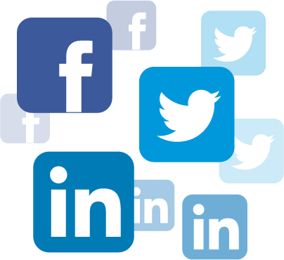 linkedin and facebook logo png
