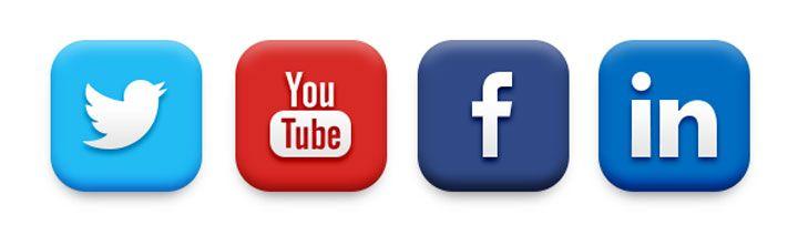 Facebook Twitter LinkedIn Logo - 9 Facebook Twitter LinkedIn Icons Images - Facebook Twitter LinkedIn ...