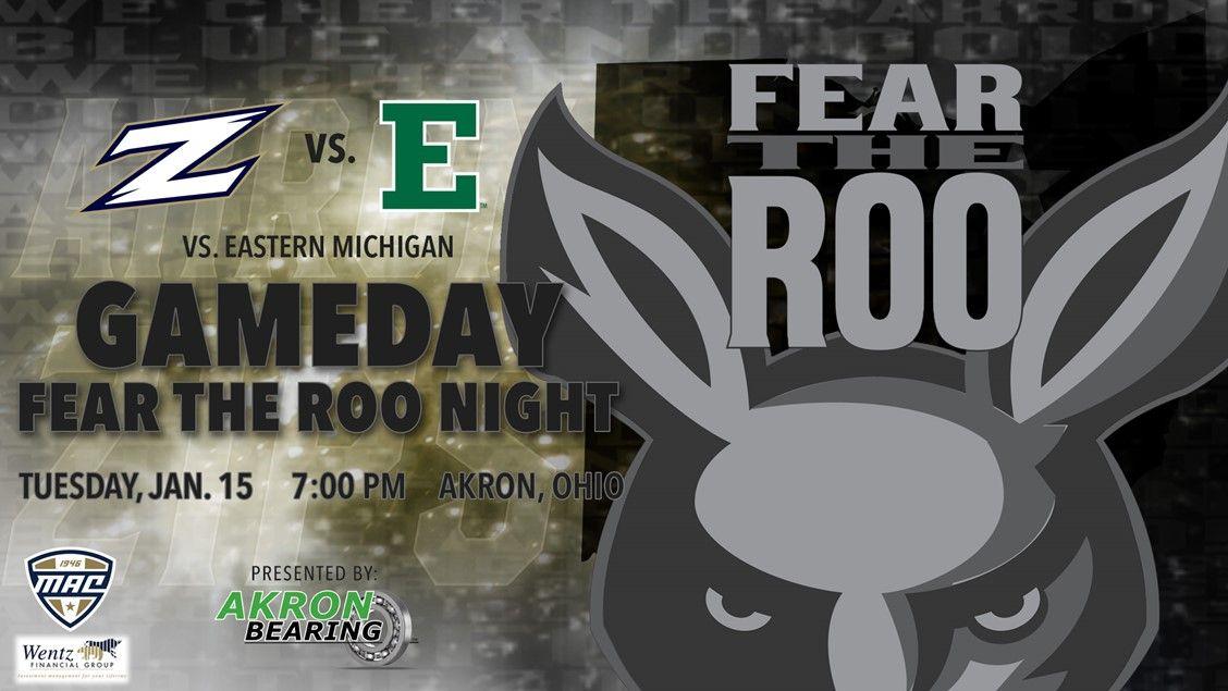 Akron Roo Logo - Zips Unveil New FEAR THE ROO Uniforms Against Eastern Michigan