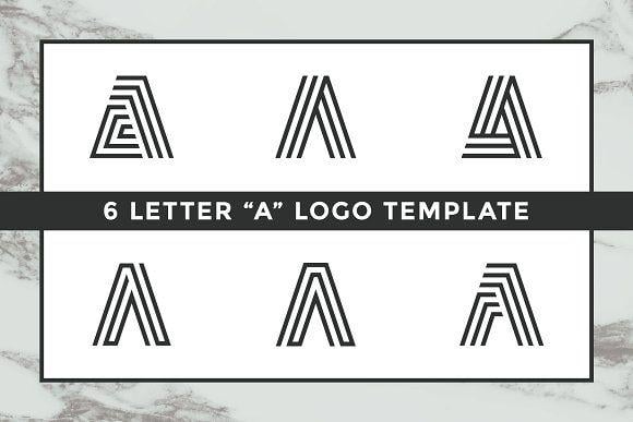 6 Letter Logo - Letter A Logo Template Logo Templates Creative Market