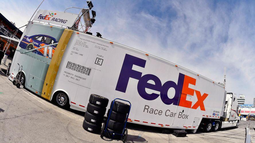 FedEx Racing Logo - Denny Hamlin Ships His Car To Each NASCAR Race Using FedEx