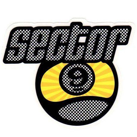 Sector 9 Logo - Buy Sector 9 Logo Racing Flag Sticker Large at the longboard shop in ...