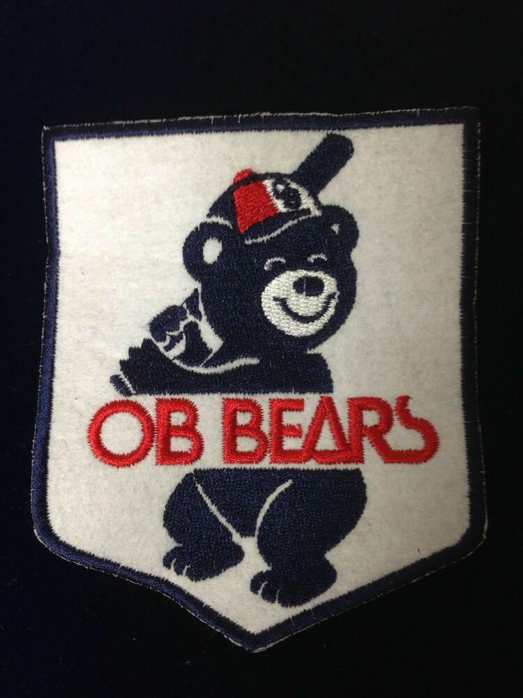 Bears Baseball Logo - KOREA BASEBALL OB BEARS BASEBALL CLUB TEAM MARK LOGO PATCH SPORTS | eBay
