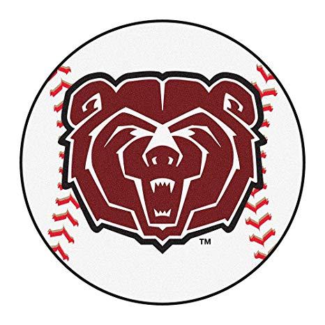 Bears Baseball Logo - NCAA Missouri State Bears Baseball Shaped Mat Round Area