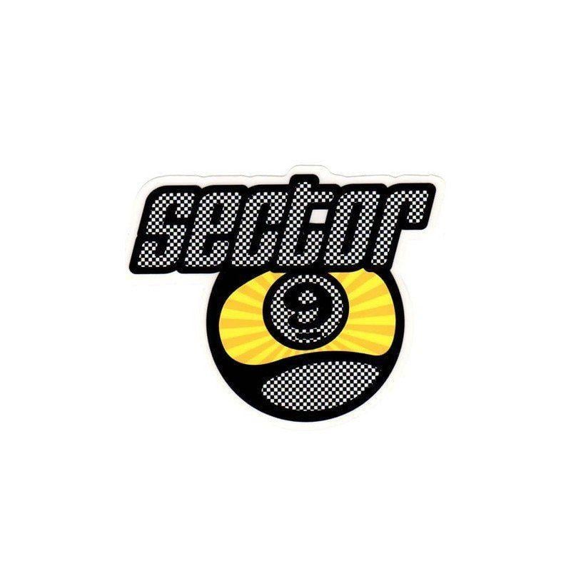 Sector 9 Logo - Buy Sector 9 Logo Racing Flag Sticker Large at the longboard shop